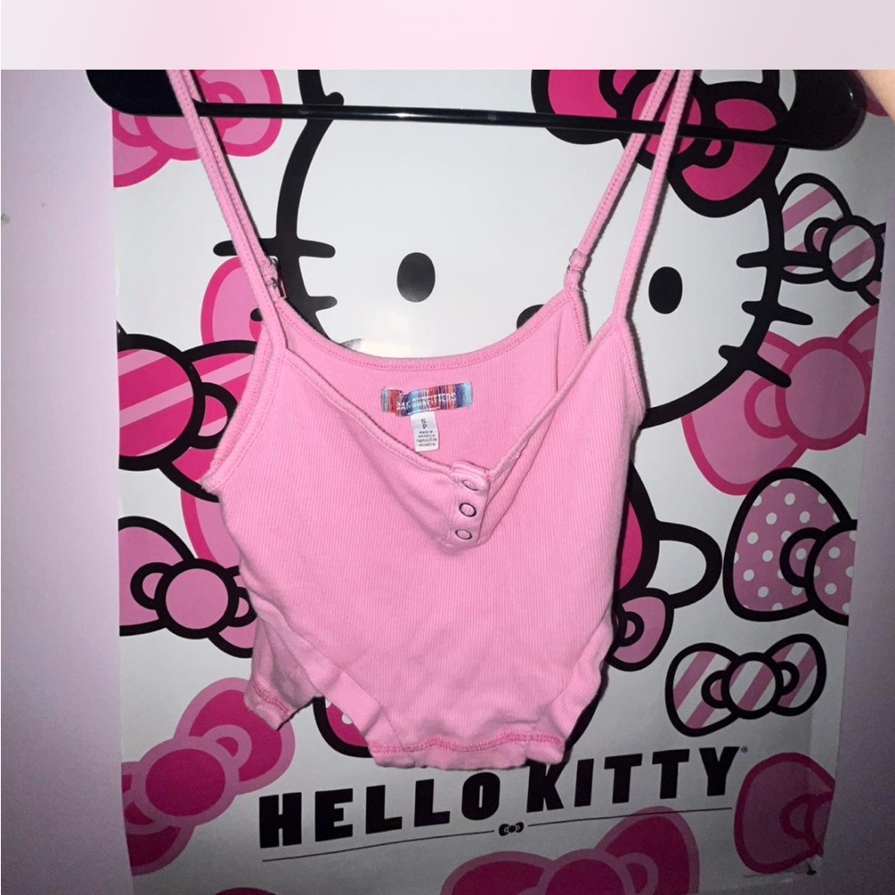 Urban Outfitters Pink Ribbed Top